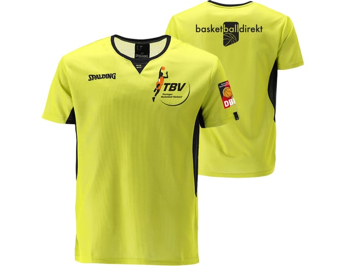 Spalding Offizielles Tbv Referee T-shirt Geel