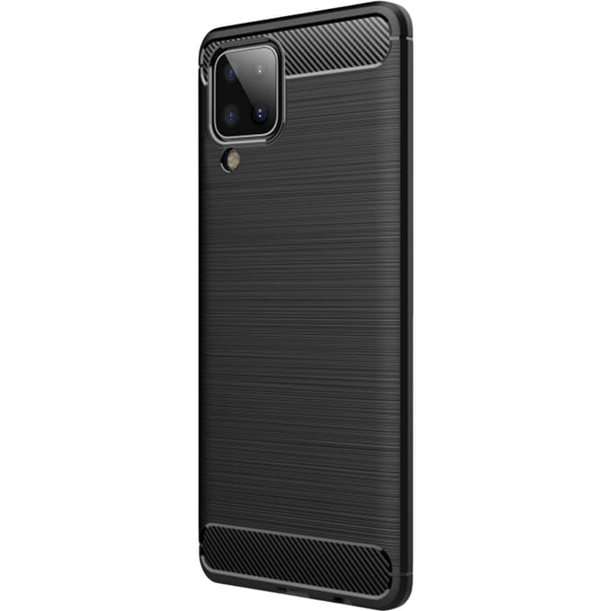 Mocaa Samsung Galaxy A12 Hoesje Schokbestendig Slank Zwart