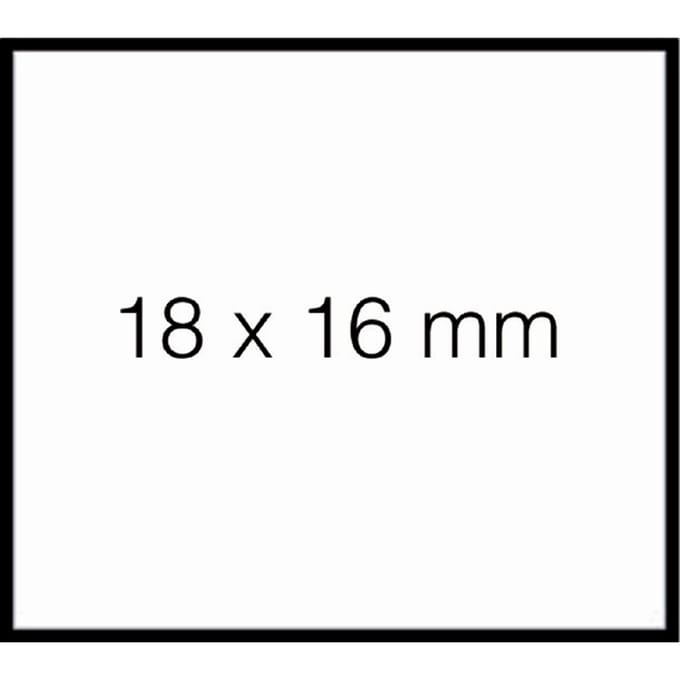 Prijsetiket 18x16mm Sato Duo 16 afneembaar wit