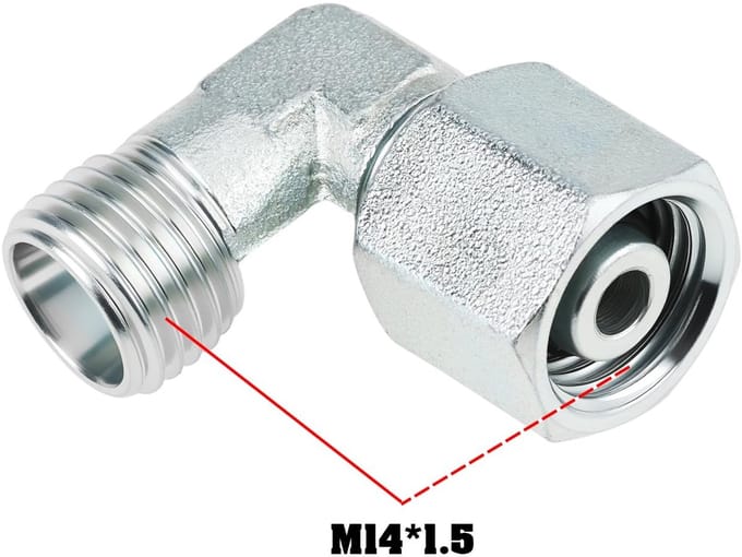 Dailygoods - M14x1.5 Hydraulische Koppeling Adapter voor Mini Graafwerktuigen