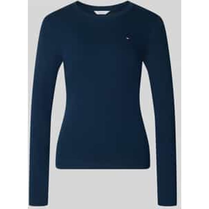Slim fit shirt met lange mouwen van puur katoen