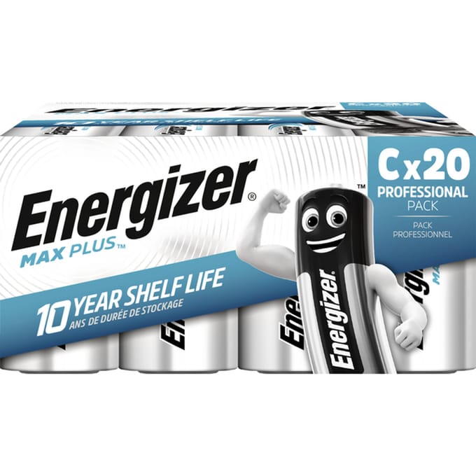 Energizer Max Plus Industrial C batterij (baby) Alkaline 1.5 V 20 stuk(s)