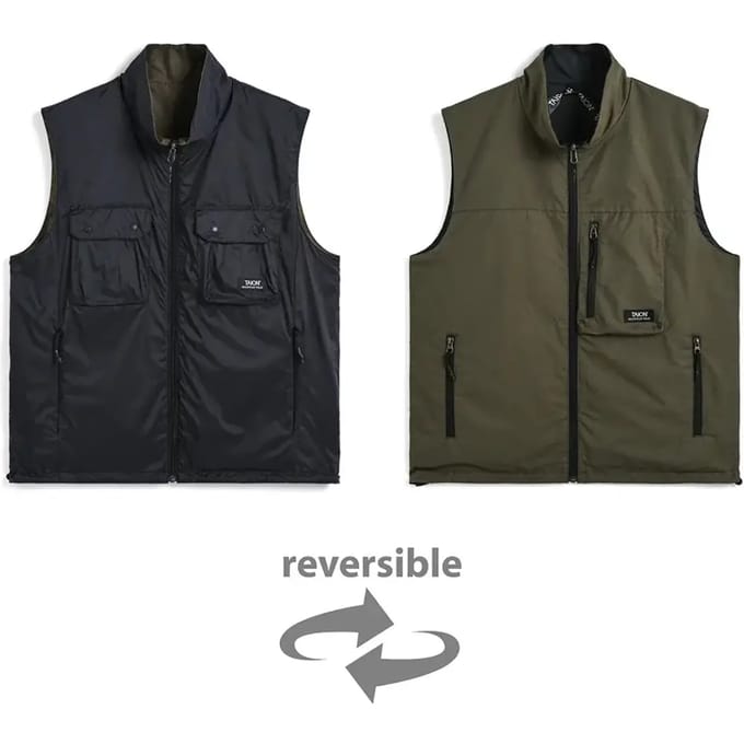 Reversible mouwloos vest met rits Taion Non Down Moutain