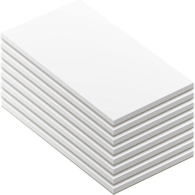Notitieblokken - Memoblokken - Taken bijhouden - Stevig karton - 8 stuks - Wit