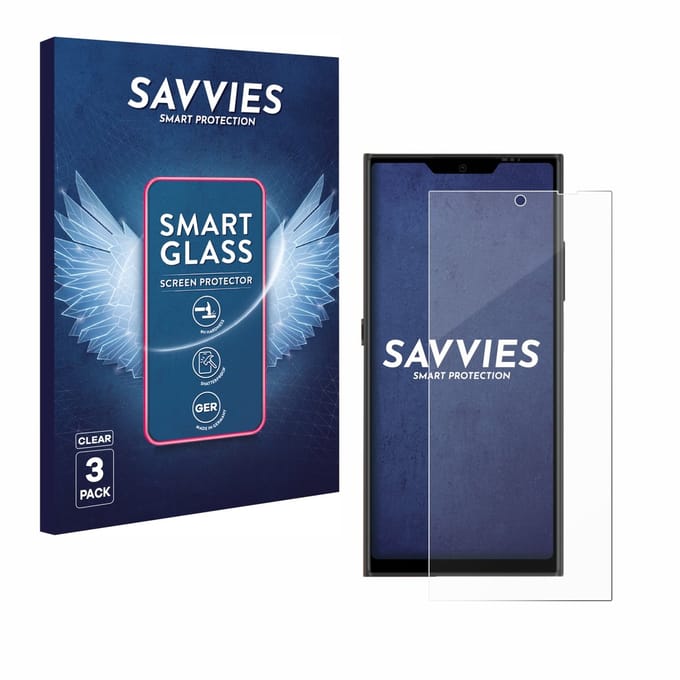 3 Stuks Savvies Screenprotector - geschikt voor Jolla Phone - beschermfolie glas transparant