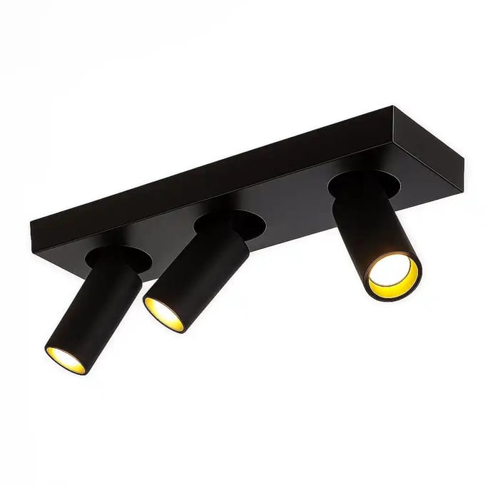 Highlight - Spot Eliano 3 lichts L 36 cm zwart