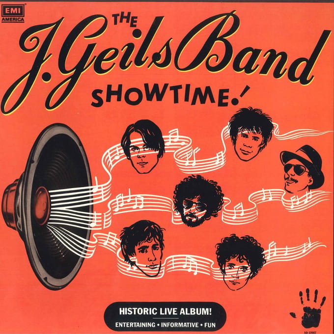 LP Plaat J GEILS BAND Show Time SO17087 EMI 1982 VS Rock Gebruikt