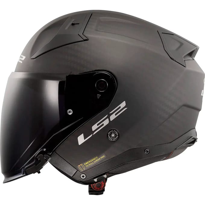 LS2 OF603 Infinity II Matt Carbon-06 Jet Helm - Helm