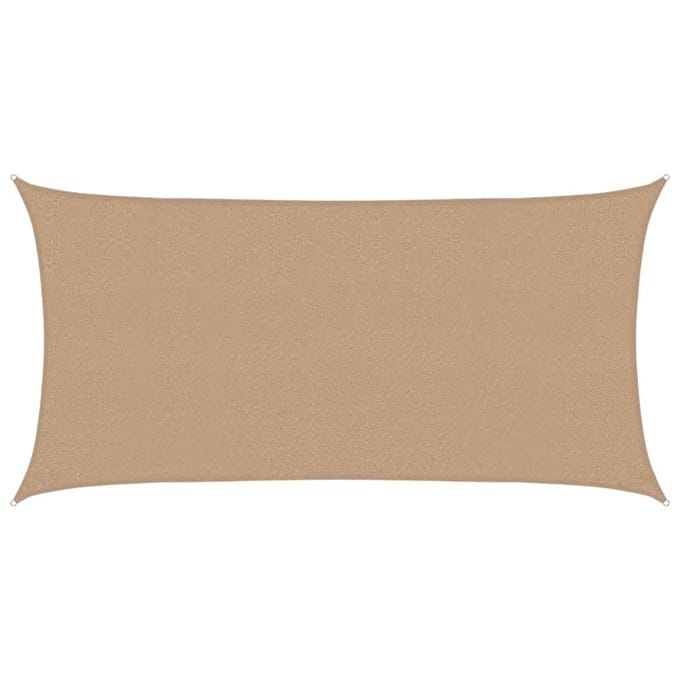 vidaXL - Zonnezeil - 160 - g/m² - 2,5x5 - m - HDPE - taupe