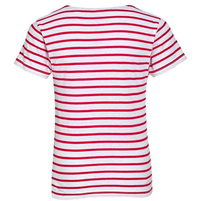 SOLS Kinderen/Kinderen Miles Ronde Hals T-Shirt (Wit/rood)