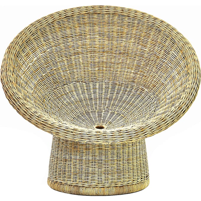 Richard Lampert E10 rotan fauteuil - licht - zonder kussen