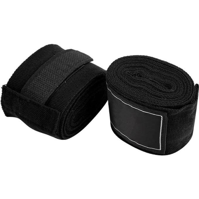 2 stuks 2,5 m elastische band boksen Sanda Muay Thai MMA Taekwondo bandage handwraps Black black