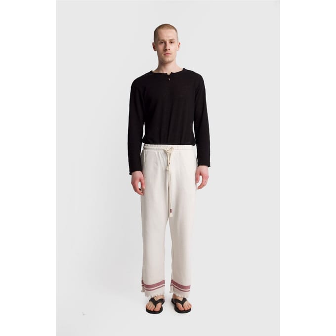 Heren Katoenen Gebreide Broek