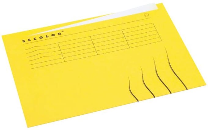 Vouwmap Ongelijk A4 Jalema Secolor Geel