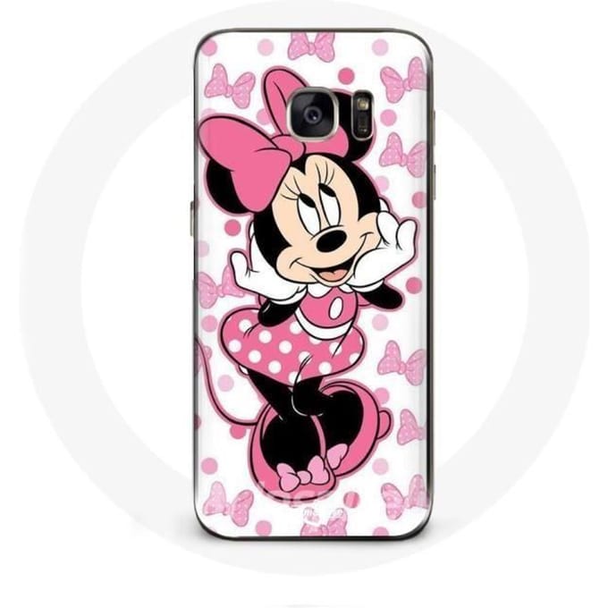 Coque - Minnie Mouse - Samsung Galaxy S7 - Dessin animé - Protection - Souple rose