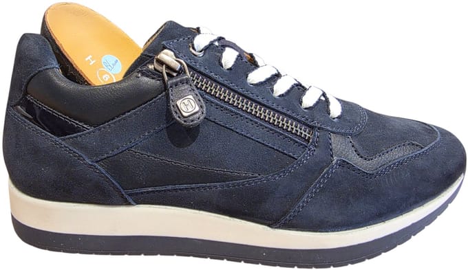 Helioform art 253.062 0405 dames veter/rits H leest blauw