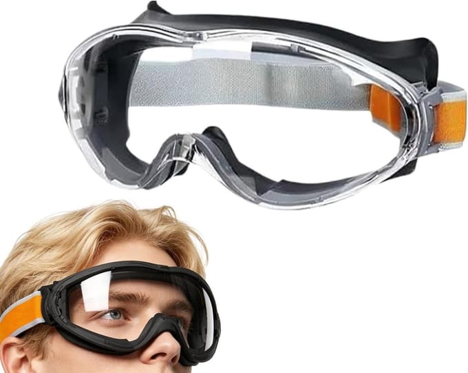 Veiligheidsbril - Werkbril - Buitenwerk - Winddicht - 19 cm - Transparant