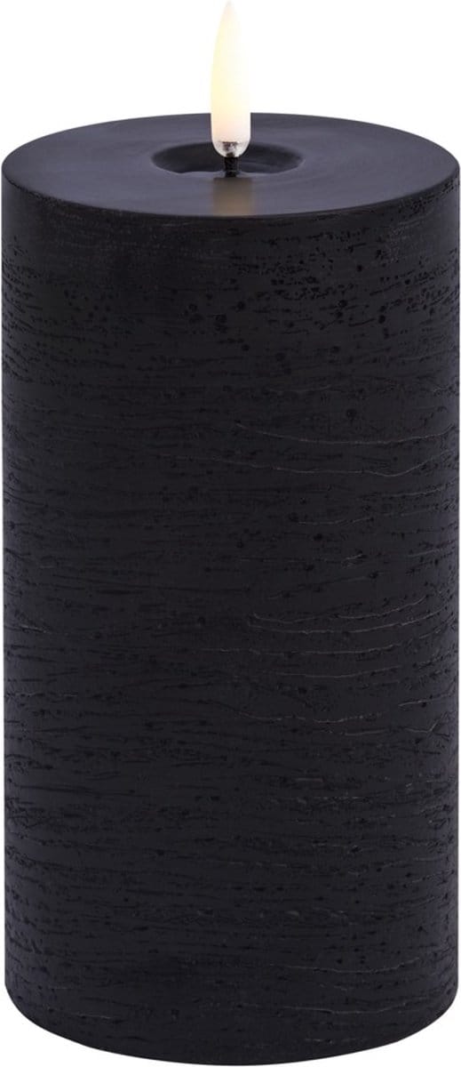Led kaars - Uyuni led-kaars Melted 7,8 x 15cm forest black