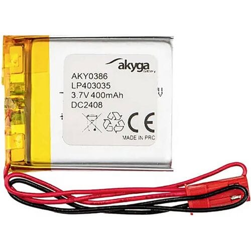 Akyga LP403035 Accupack Batterijgrootte: Speciaal LiPo 3.7 V 400 mAh