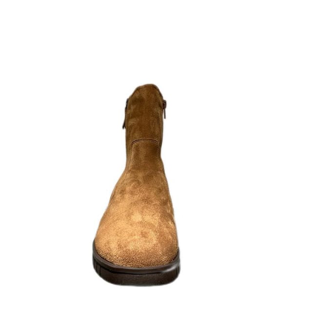 Hartjes Suede Bruine Enkellaarzen Dames - Bruin - 38.5