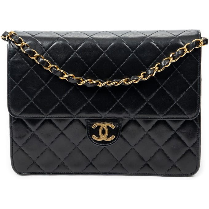 CC Push Lock Straight Single Flap  Schoudertas