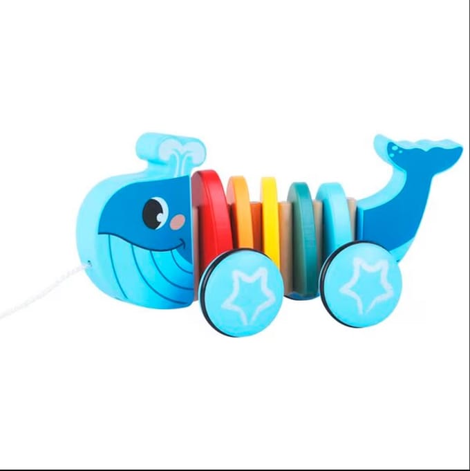Houten Walvis Trekdier
