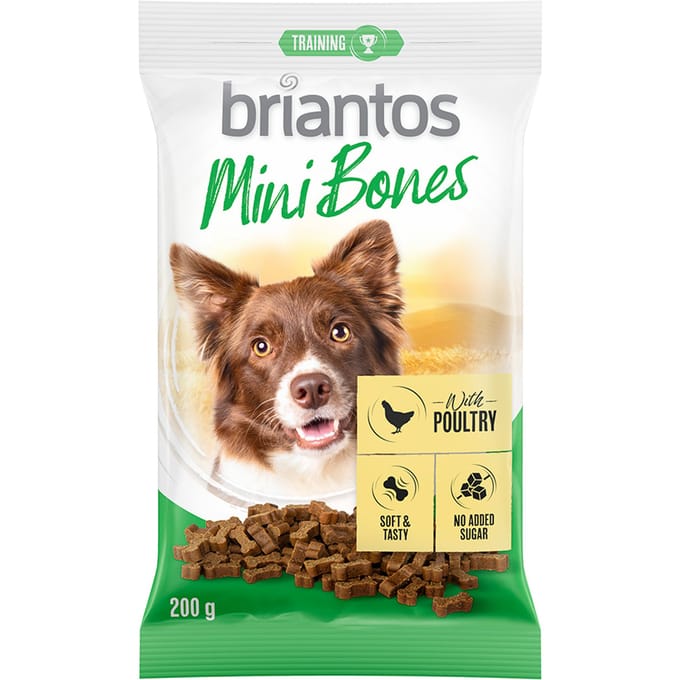 200g Briantos Mini Bones Met Gevogelte Hondensnacks