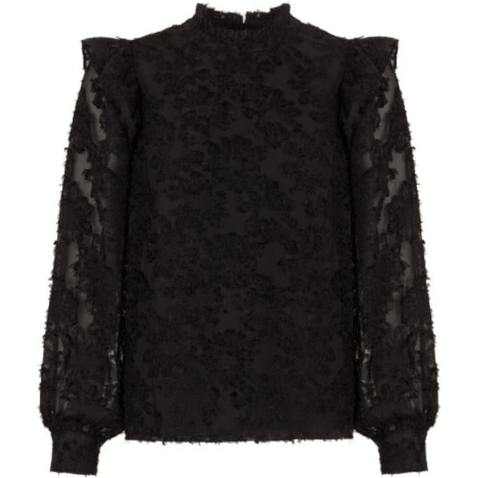 Freebird Blouse  Zwart Bambie Wv-soft-hairy-25-3