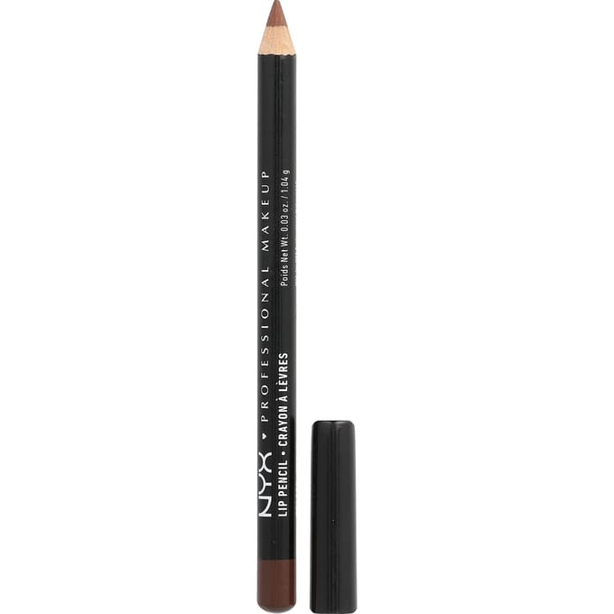 NYX Professional Makeup, Slim Lip Pencil, 802 Brown, 1.04 g (0,03 oz) black