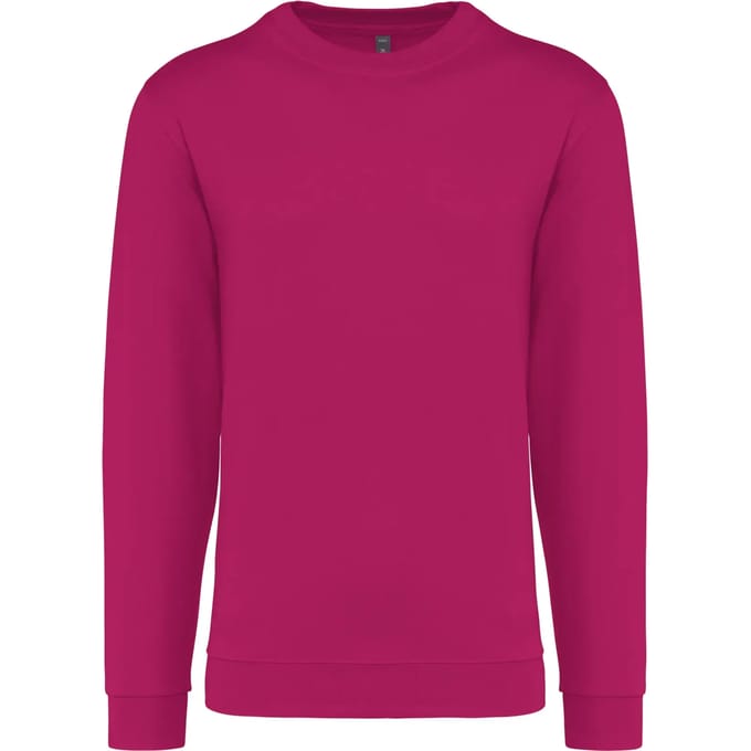 Sweater 'Crew Neck Sweatshirt' Kariban Collectie Basic+ maat 4XL Fuchsia