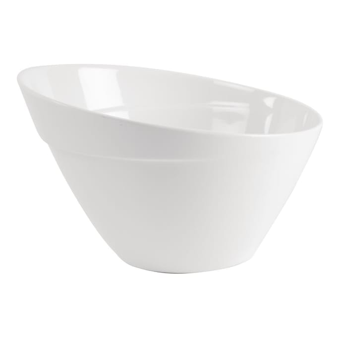 Melamine schaal "balance", \xf830 x h19,5 cm, wit, set van 2 stuks