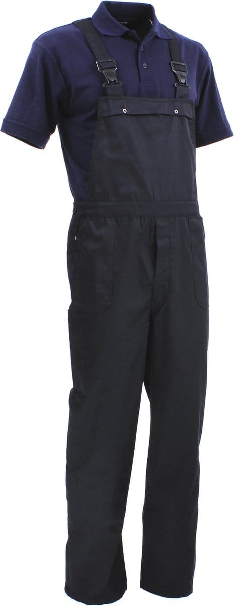 Top Rock Tuinoverall volw TB6535-009 poly/katoen - Zwart - 62