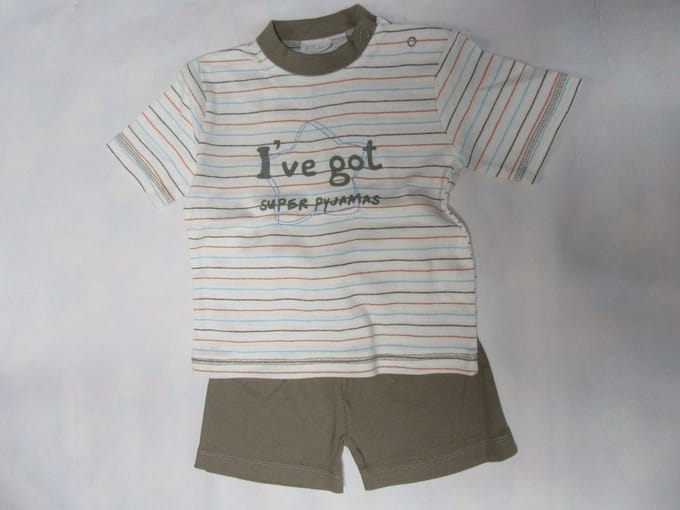 Wiplala - Zomer pyjama - Streep wit /bruin  - I've got...  - 4 jaar  104