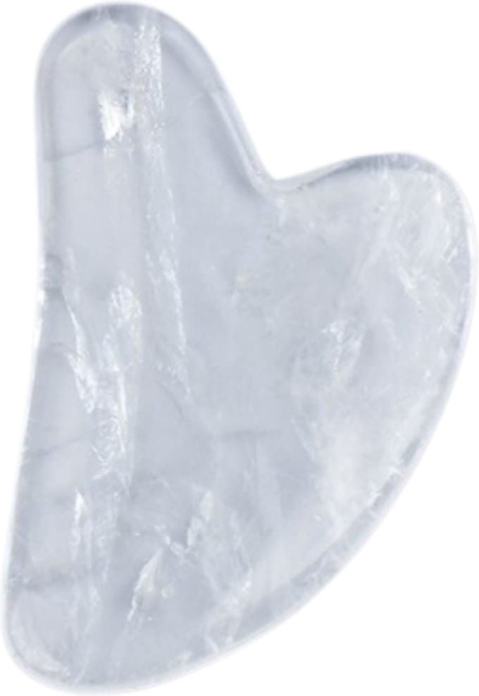 Guasha, massagesteen van bergkristal (helderheid), 8 cm