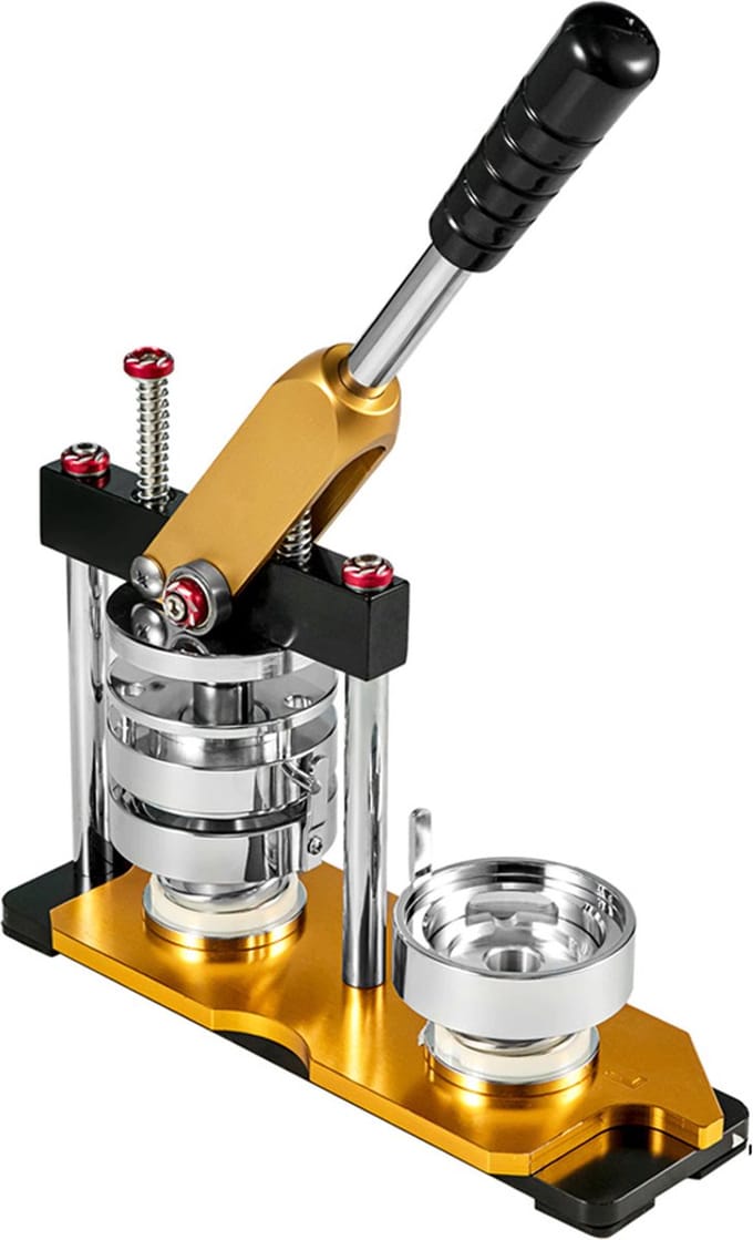 Bolture Button Maker Machine - Badge Maker - Buttons Zelf Maken - 75 mm - Inclusief 100 Buttons