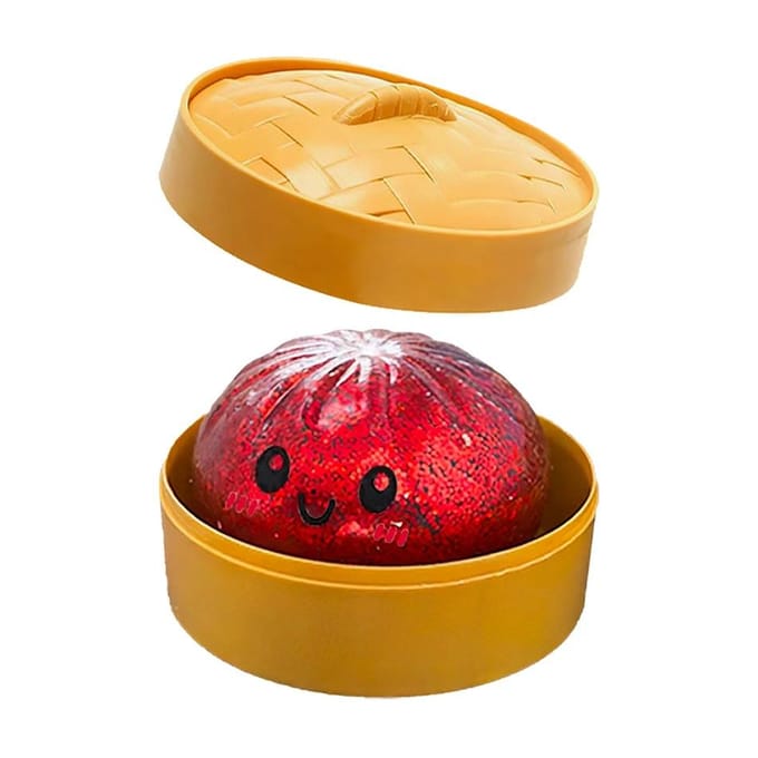 3 soorten Glitter Dumpling Glitter Dumpling Squishy met Doos Dumplings Sensorisch Knijpspeelgoed voor Stressverlichting