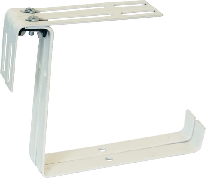 Geli Balkonbeugel - 2x - voor railing t/m 14 cm - wit - bloem/plantenbakken ophang beugel