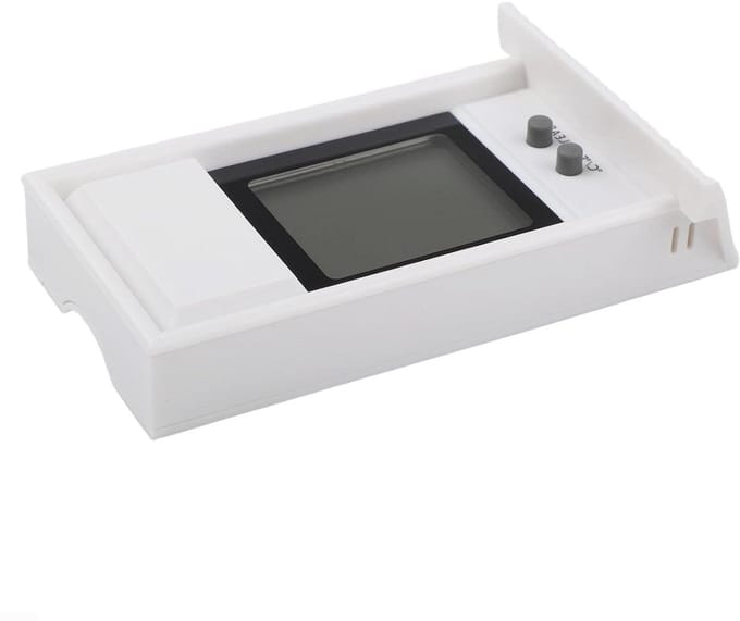Digitale Thermometer - Max Min Meter - Temperatuur Bewaken - Weerbestendig Dakontwerp - 14 x 9 x 4 cm - Zwart/Wit