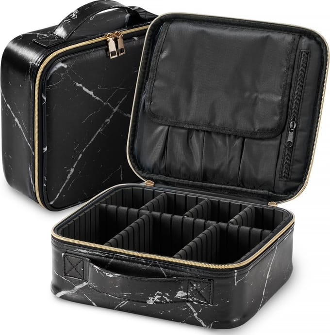 YONO Make Up Tas - Beautycase Dames en Meisje - Cosmetica Organizer - Koffer - Zwart