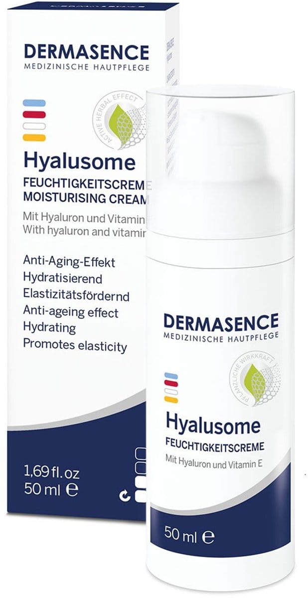 DERMASENCE Hyalusome Feuchtigkeitscreme Anti-Aging Effekt, elastizitätsfördernd und hydratisierend, 50 ml Creme