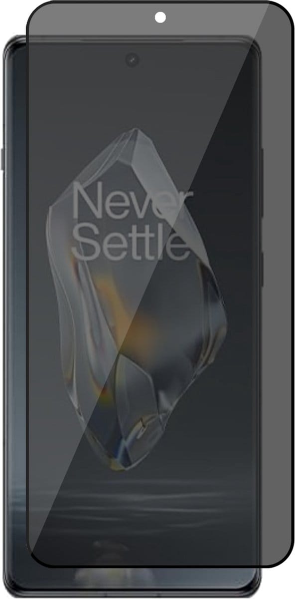 Privacy Screenprotector geschikt voor OnePlus 12R - Volledig Dekkend Glas Screen Protector