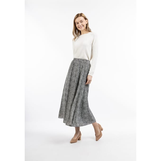 Dreimaster Maxi rok Dames zwart wit