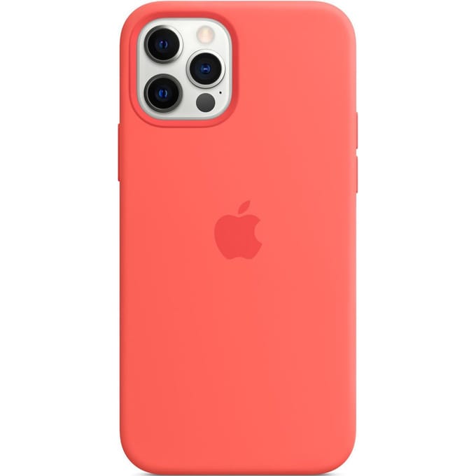Silicone Backcover MagSafe voor de Apple iPhone 12 (Pro) - Pink Citrus
