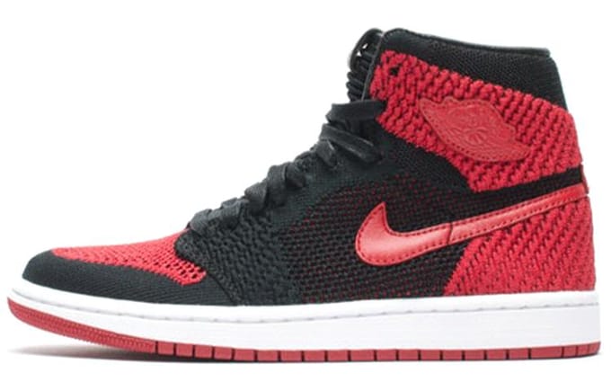 Jordan 1 Retro High Flyknit Bred 919704-001 45 black