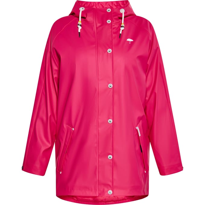 Schmuddelwedda Ronde regenjas Dames Framboos roze