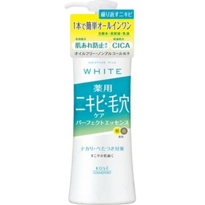 Kose - Moisture Mild White Acne Care Perfect Essence 230ml