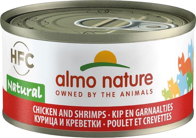 Almo Nature - Kip en Garnalen - Kattenvoer - 24 x 70 g