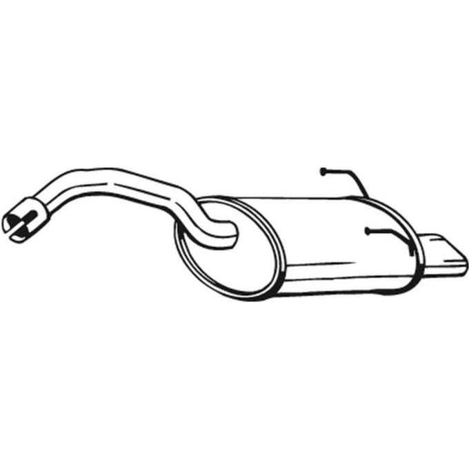Geluiddemper achter BOSAL 148-183
