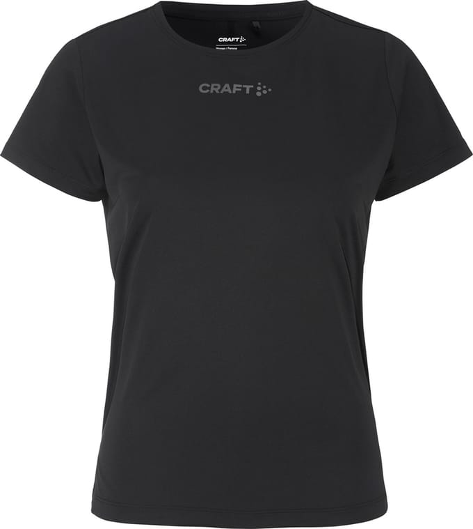 CRAFT CORE ESSENCE SS TEE 2 W Dames Sportshirt - Zwart