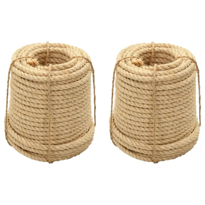 vidaXL - Touw - 2 - st - 12 - mm - 250 - m - sisal